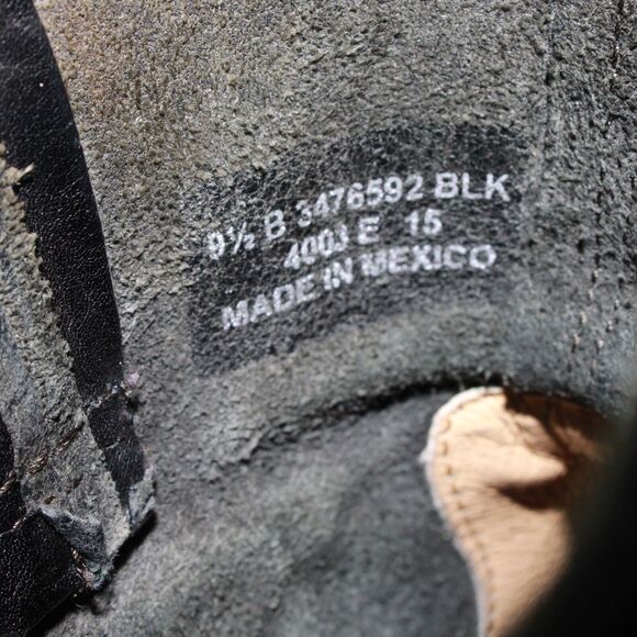 Frye Veronica Boots Womens 9.5B Black Leather Moto Biker Bootie Back Zip Buckles - Picture 10 of 10